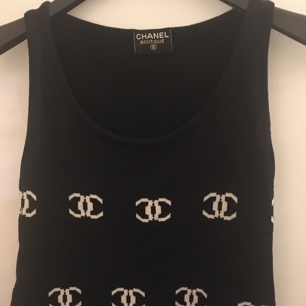 Vintage Chanel Logo Sweater